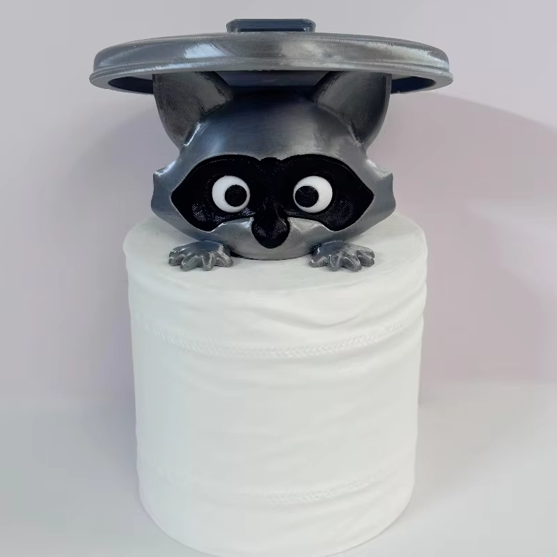 Home Bathroom Ideas - Porte-papier hygiénique raton laveur, dessin animé