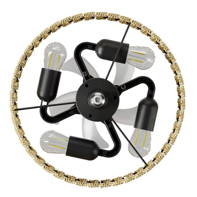 Home Bathroom Fan - Ventilateur de plafond A25F avec lumières,