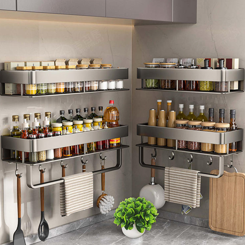 Tiny Home Bathroom Kitchen - Étagère de cuisine en aluminium, support