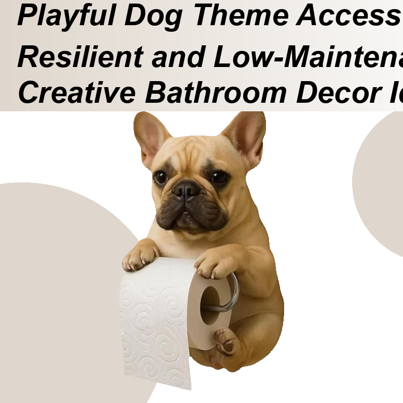 Home Bathroom Towel Dispenser - Porte-serviettes en papier mignon, chien drôle,