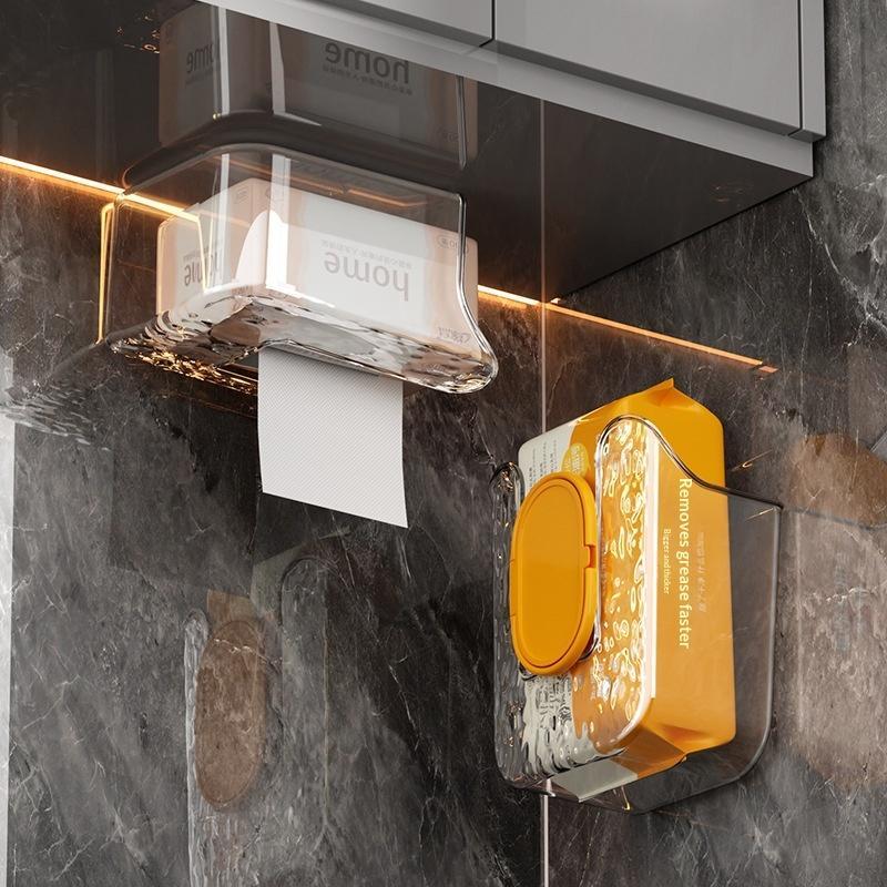 Home Bathroom Towel Dispenser - Distributeur mural de lingettes humides, support