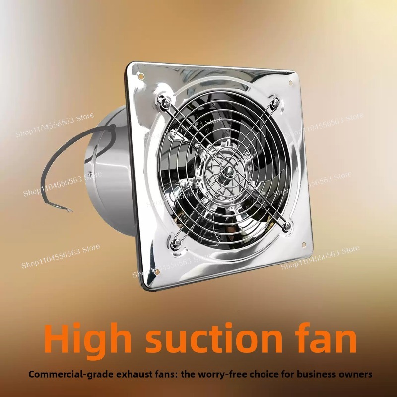 Home Bathroom Fan - Ventilateur d'extraction en acier inoxydable de
