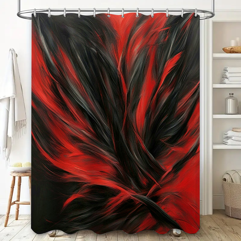 Rideau de douche imprimé abstr - Home Bathroom Ideas avis et prix