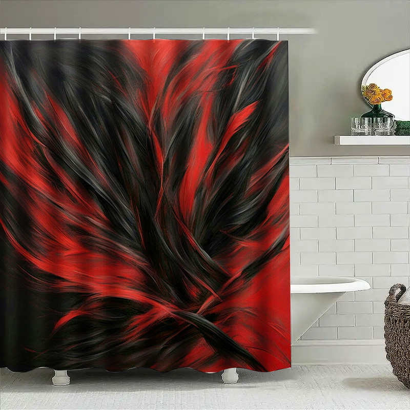 Rideau de douche imprimé abstr - Home Bathroom Ideas avis et prix