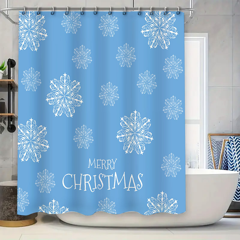Rideau de douche de noël floco - Home Bathroom Ideas avis et prix