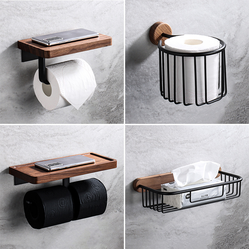 Porte-serviettes en bois massi - Home Bathroom Towel Dispenser avis et prix
