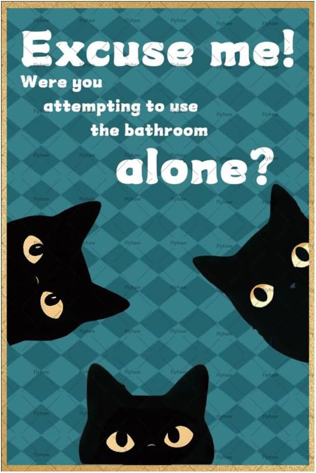 Pancarte en métal « Excusez-mo - Home Alone Bathroom avis et prix