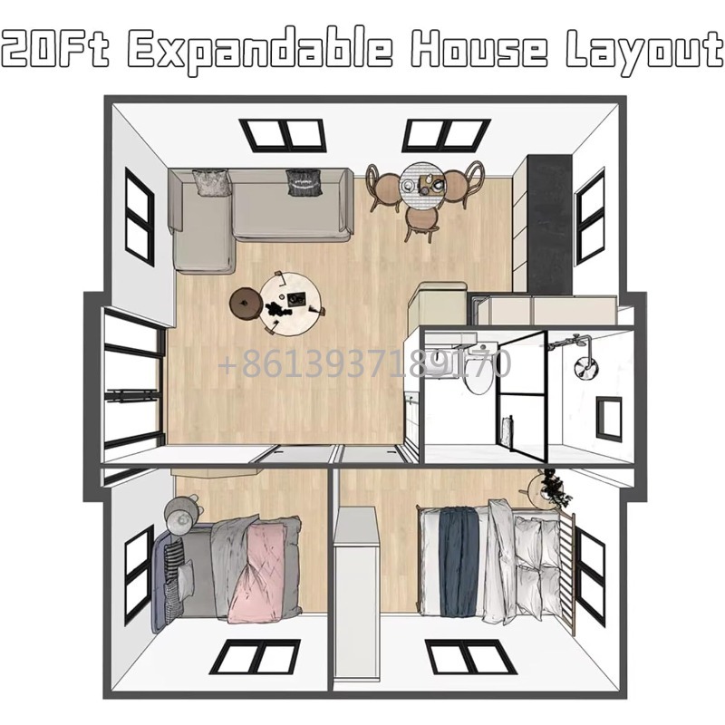 Maisonnette de 20 pieds à 2 ch - Tiny Home Bathroom Kitchen avis et prix