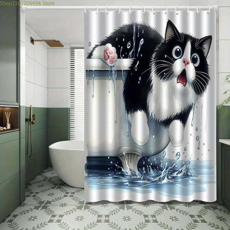 Rideau de Douche Amusant avec  - Home Bathroom Ideas avis et prix