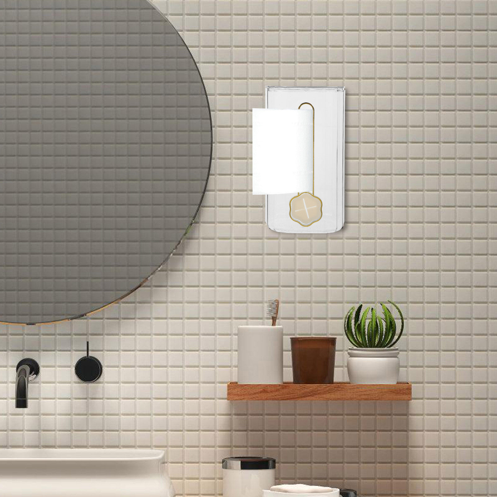 Support mural transparent en s - Home Bathroom Towel Dispenser avis et prix