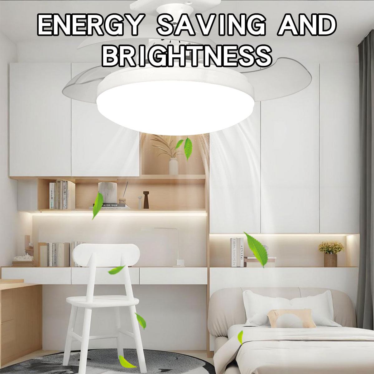 Ventilateur de plafond LED E27 - Home Bathroom Fan avis et prix