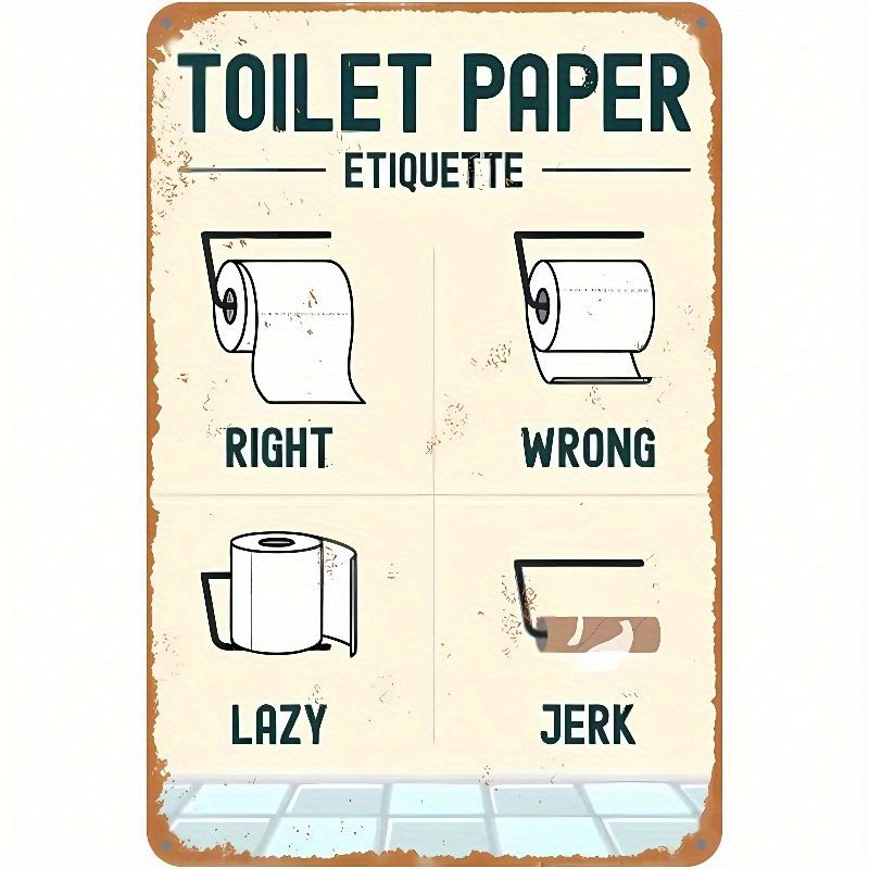 Panneau mural 2D en aluminium  - Home Bathroom Etiquette avis et prix