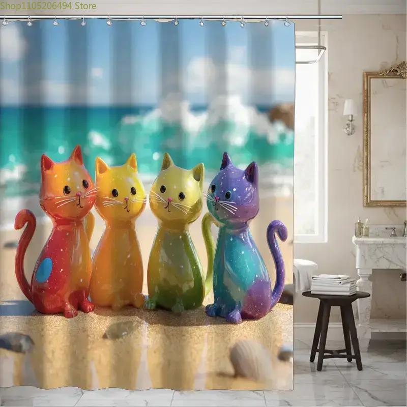 Rideau de Douche Arc-en-ciel C - Home Bathroom Ideas avis et prix