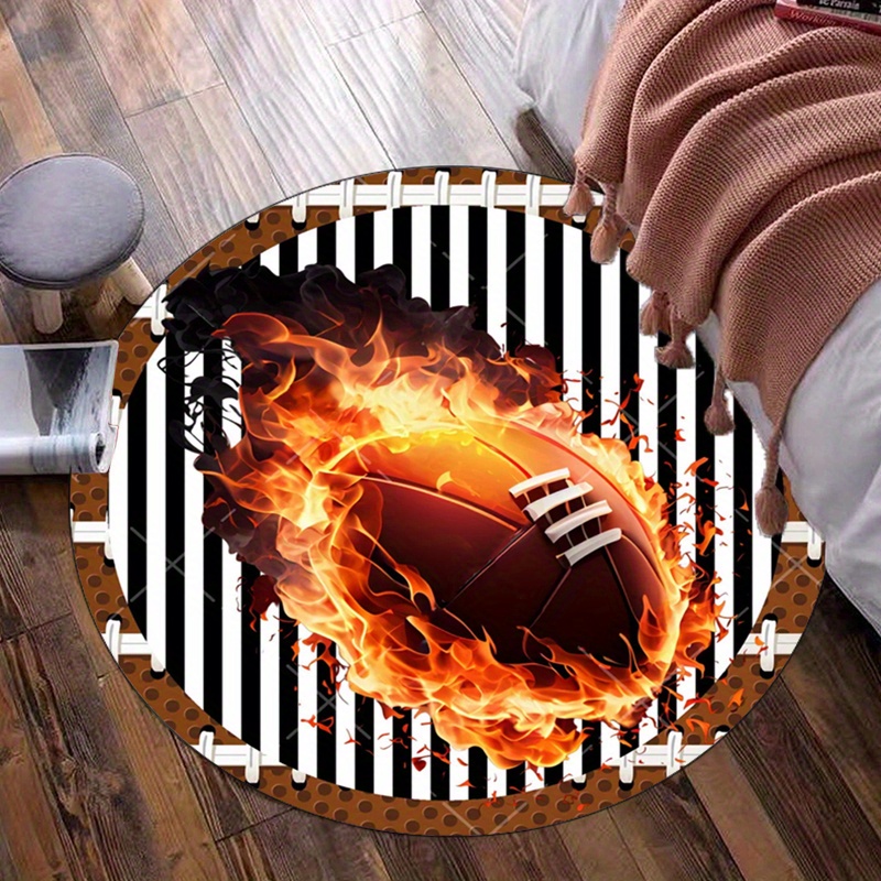 Tapis rond de Football flamant - Home Bathroom Ideas avis et prix