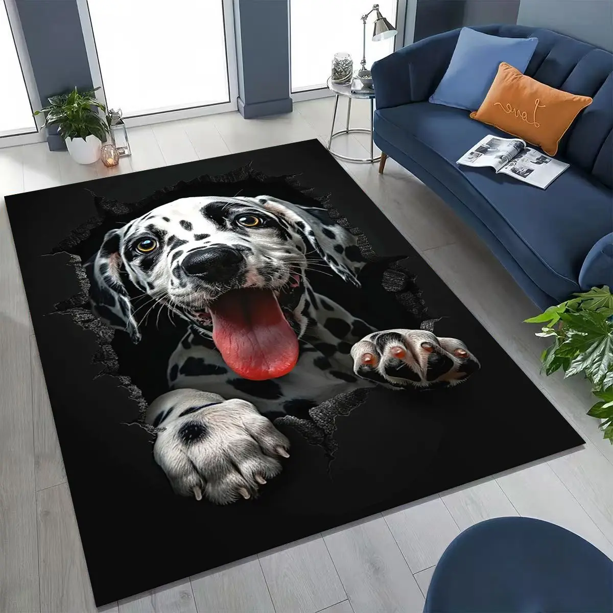 Tapis 3D Illusion Murale Chien - Home Bathroom Break avis et prix