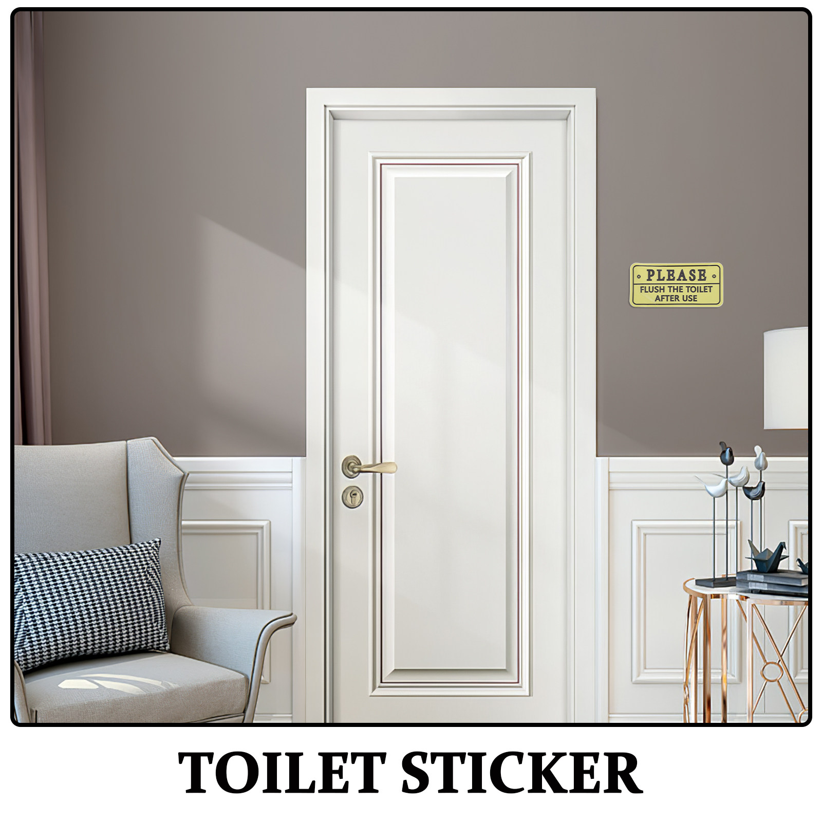 Lot de 2 autocollants de rappe - Home Bathroom Etiquette avis et prix